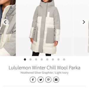 Lululemon Winter Chill Wool Parka